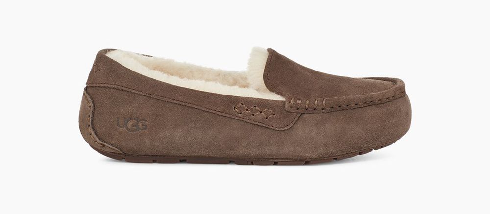 Ugg Ansley - Womens Slippers - Chocolate - NZ (5126MROVU)